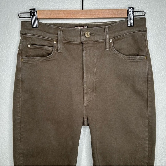 Mother High Waisted Rascal Ankle Step Fray jeans Capers 27 - Picture 3 of 16